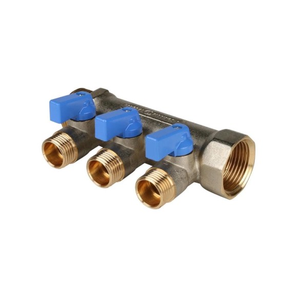 Коллектор с шаровыми кранами STOUT 1, 3 отвода 1/2 син. SMB 6201 011203 RG008S258QE3MU Коллектор с шаровыми кранами STOUT 1, 3 отвода 1/2 син. SMB 6201 011203 RG008S258QE3MU