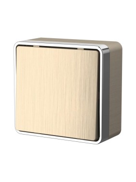 Выключатель WERKEL W5012010 одноклавишный проходной Gallant шампань рифленый a051041 Выключатель WERKEL W5012010 одноклавишный проходной Gallant шампань рифленый a051041