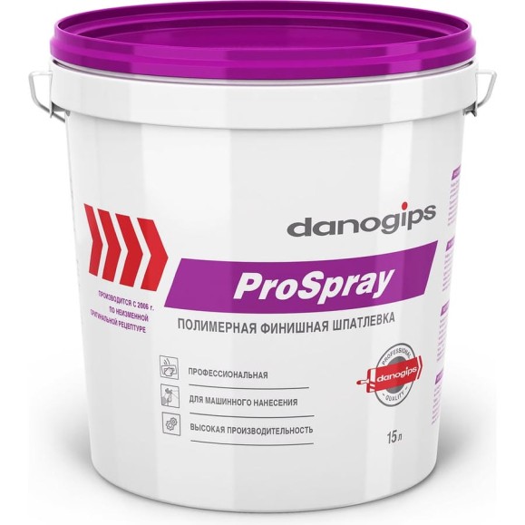 Шпатлевка финишная PROSPRAY (15 л) для машинного нанесения DANOGIPS 629916 Шпатлевка финишная PROSPRAY (15 л) для машинного нанесения DANOGIPS 629916