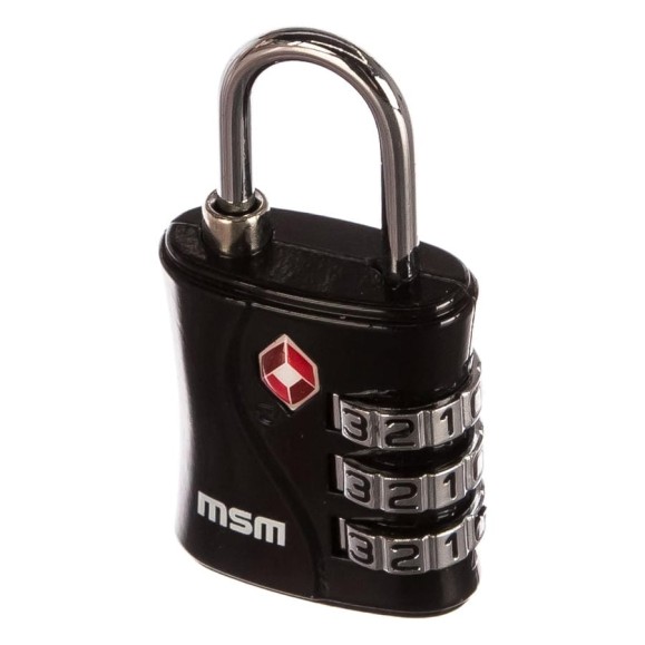 Навесной замок МСМ TSA2 black 000012516
