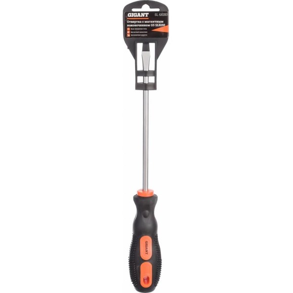 Отвертка Gigant SL 6x150 с магнитным наконечником GS SL6150 Отвертка Gigant SL 6x150 с магнитным наконечником GS SL6150