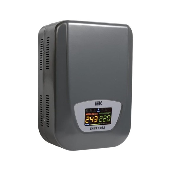 Стабилизатор напряжения IEK Shift 8кВА настенный IVS12-1-08000 300291 Стабилизатор напряжения IEK Shift 8кВА настенный IVS12-1-08000 300291