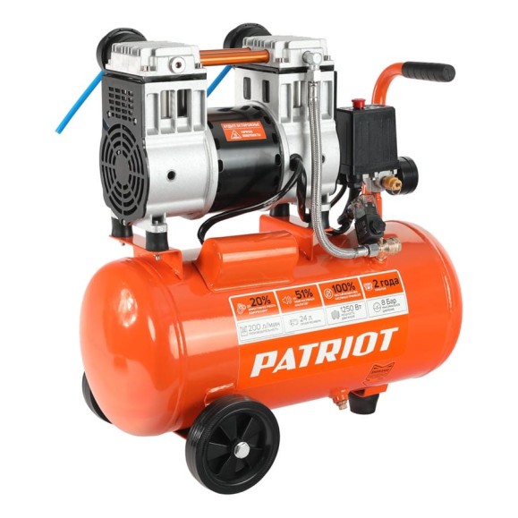 Поршневой безмасляный компрессор PATRIOT WO 24-220 525301920 Поршневой безмасляный компрессор PATRIOT WO 24-220 525301920