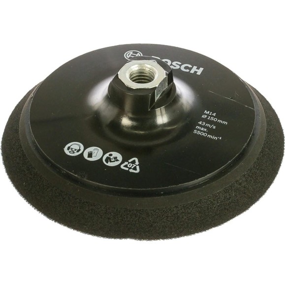 Тарелка опорная для полировальной машины GPO 14 CE Professional (М14; 150 мм) Bosch 2608612027 Тарелка опорная для полировальной машины GPO 14 CE Professional (М14; 150 мм) Bosch 2608612027