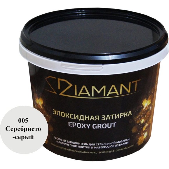 Эпоксидная затирка Живая Краска 005 Диамант серебристо-серый 2,5 кг 002005 Эпоксидная затирка Живая Краска 005 Диамант серебристо-серый 2,5 кг 002005