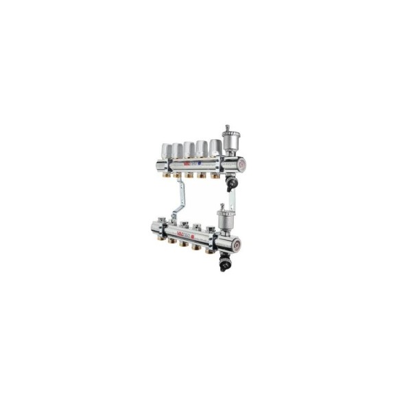 Коллекторная группа в сборе, 1х4 вых. Евроконус 3/4 Valtec VTc.594.EMNX.0604