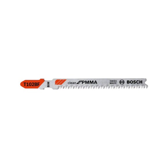 Пилки для пластика T102BF CLEANPMMA (91 мм, шаг 1.8 мм) Bosch 2609256C59 Пилки для пластика T102BF CLEANPMMA (91 мм, шаг 1.8 мм) Bosch 2609256C59