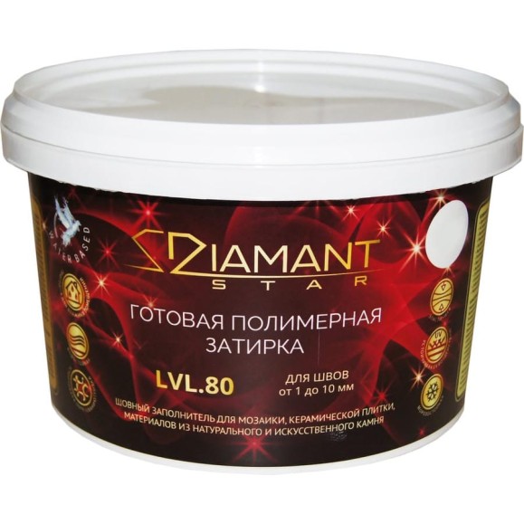 Готовая полимерная затирка Живая Краска Diamant Star lvl80, мокасиновый 808 8808 Готовая полимерная затирка Живая Краска Diamant Star lvl80, мокасиновый 808 8808