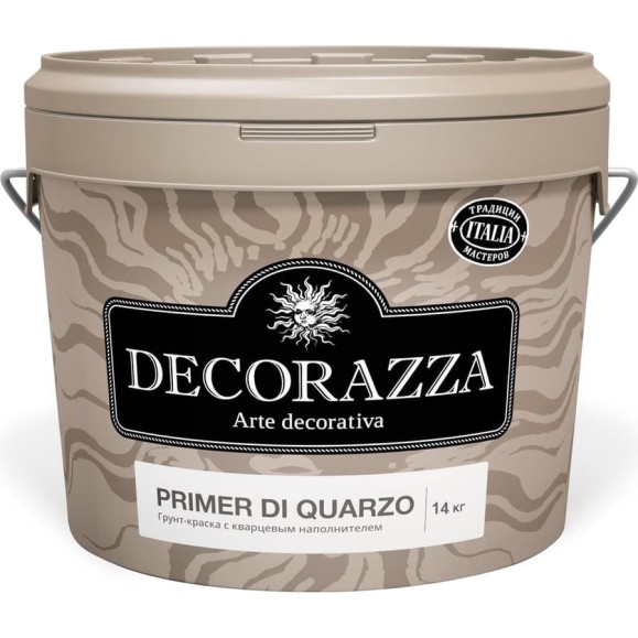 Укрывающий кварцевый грунт DECORAZZA Primer di Quarzo 14 кг DPRQ-14