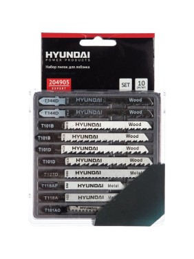 Пилки по дереву, металлу и пластику, 10 шт. HYUNDAI 204905 Пилки по дереву, металлу и пластику, 10 шт. HYUNDAI 204905
