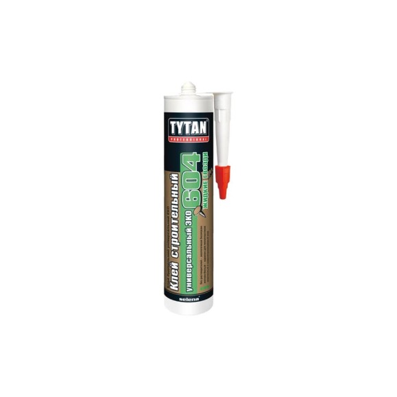 ЭКО клей строительный №604 TYTAN PROFESSIONAL универсальный, белый 0.440кг 23325 ЭКО клей строительный №604 TYTAN PROFESSIONAL универсальный, белый 0.440кг 23325