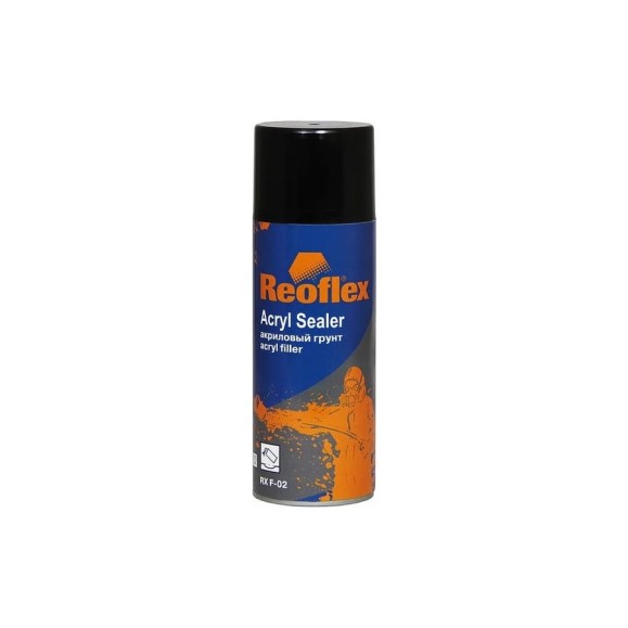 Акриловый грунт Reoflex аэрозоль, 520 мл, черный RX F-02/520 B Акриловый грунт Reoflex аэрозоль, 520 мл, черный RX F-02/520 B