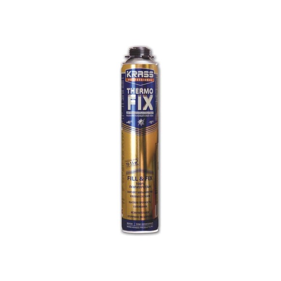 Клей-пена KRASS Professional ThermoFix для теплоизоляционных работ 0,75л Россия 0005538 Клей-пена KRASS Professional ThermoFix для теплоизоляционных работ 0,75л Россия 0005538