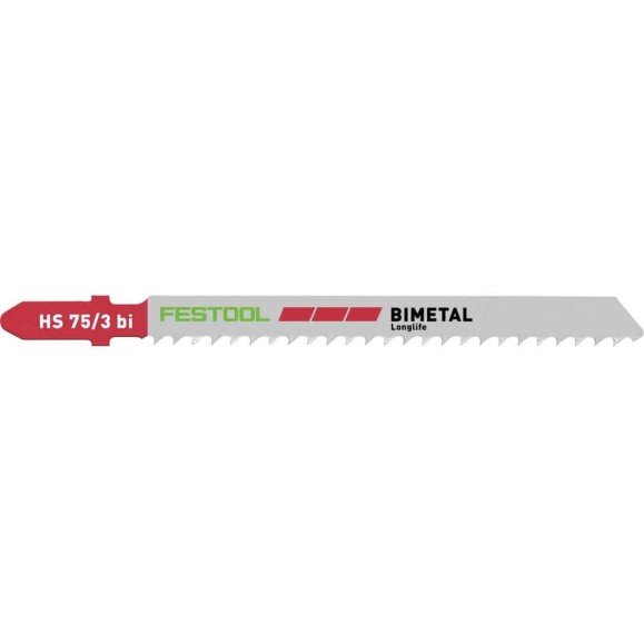 Пилки для лобзика HS 75/3 BI по пластику 5 шт. FESTOOL 204336 Пилки для лобзика HS 75/3 BI по пластику 5 шт. FESTOOL 204336