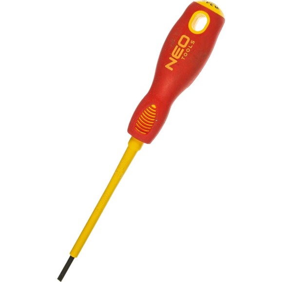 Шлицевая отвертка NEO Tools 2.5x75 мм 1000 В CrMo 04-051 Шлицевая отвертка NEO Tools 2.5x75 мм 1000 В CrMo 04-051