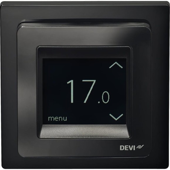Терморегулятор DEVIreg™ Touch с комбинацией датчиков, черный, 16А DEVI 140F1069
