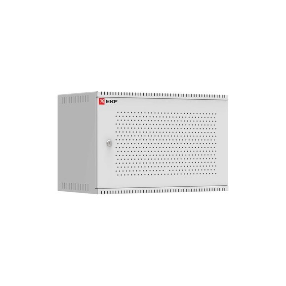 Телекоммуникационный настенный шкаф EKF PROxima, 6U, 600х450, дверь перфорированная, Astra ITB6P450