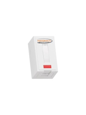 Настенная розетка NIKOMAX 1 порт, неэкранированная, со шторкой, белая NMC-WO1UE2-FT-ST-WT Настенная розетка NIKOMAX 1 порт, неэкранированная, со шторкой, белая NMC-WO1UE2-FT-ST-WT