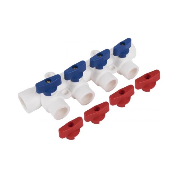 Коллектор TEBO PPR 40x20x4 выхода 030091273 Коллектор TEBO PPR 40x20x4 выхода 030091273