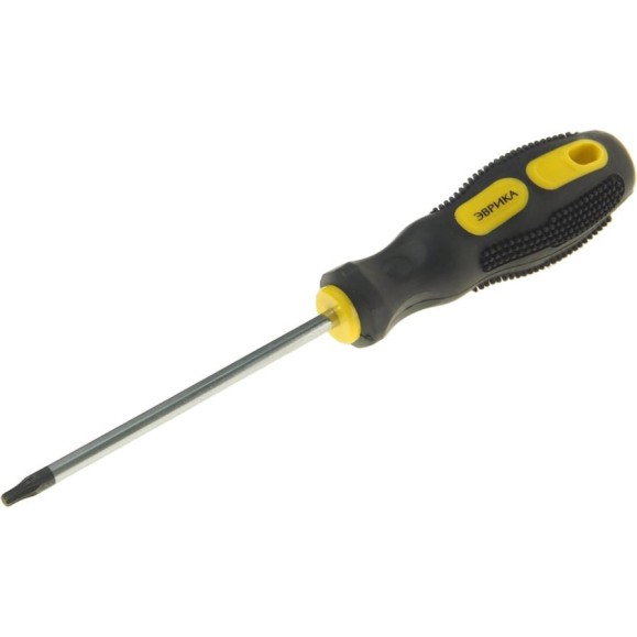 Отвертка TORX Эврика T20х100мм 5мм магнитная с противоскользящей ручкой ER-7DT-03 988155 Отвертка TORX Эврика T20х100мм 5мм магнитная с противоскользящей ручкой ER-7DT-03 988155