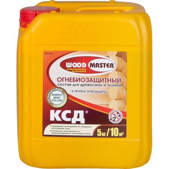 Огнебиозащитный состав WoodMaster КСД 5 кг 1 4602 Огнебиозащитный состав WoodMaster КСД 5 кг 1 4602