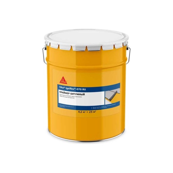 Обмазочная гидроизоляция на битумно-полимерной основе Igolflex-070 RU 5 л Sika 639 Обмазочная гидроизоляция на битумно-полимерной основе Igolflex-070 RU 5 л Sika 639