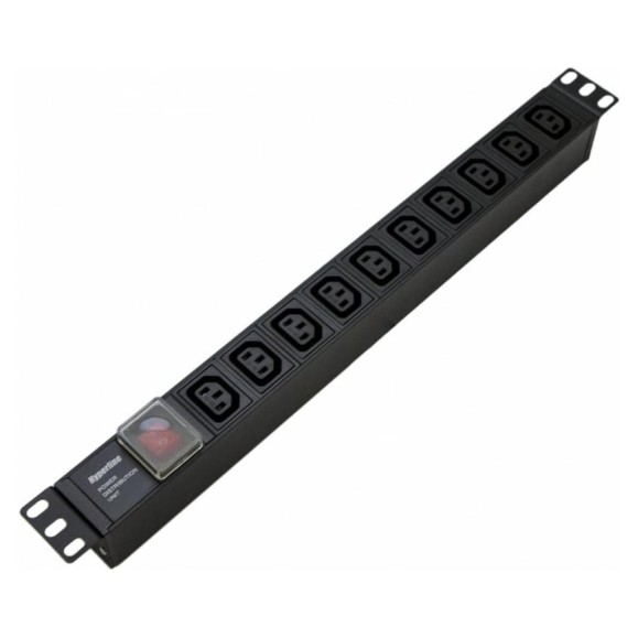 Блок розеток Hyperline SHE19-10IEC-S-IEC для 19 шкафов 426786 Блок розеток Hyperline SHE19-10IEC-S-IEC для 19 шкафов 426786