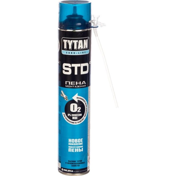 Монтажная пена TYTAN EURO-LINE STD 02 летняя 750мл 19977 Монтажная пена TYTAN EURO-LINE STD 02 летняя 750мл 19977