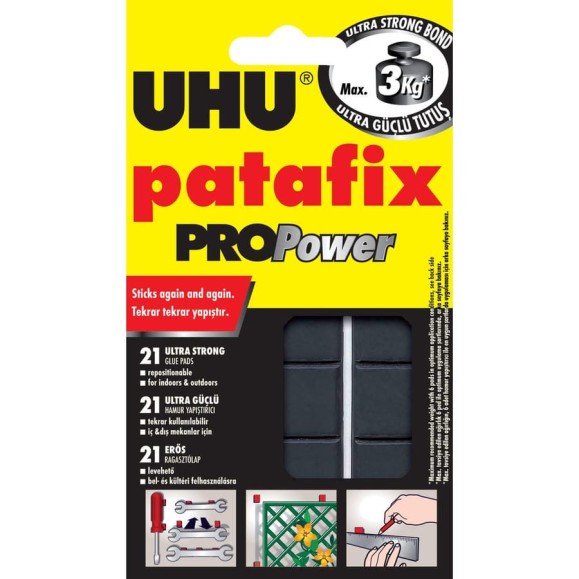 Клеевые подушечки PATAFIX PROPower 21 шт. UHU 40790 Клеевые подушечки PATAFIX PROPower 21 шт. UHU 40790