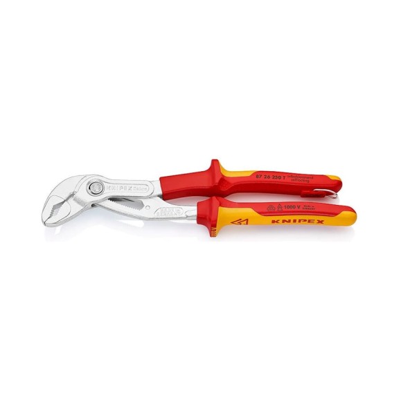 Клещи Cobra VDE, со страховочным креплением, 250 мм KNIPEX KN-8726250T Клещи Cobra VDE, со страховочным креплением, 250 мм KNIPEX KN-8726250T