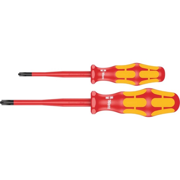 Крестовые отвертки WERA 165 iS VDE, PlusMinus PZ/S, с зауженным стержнем, 1x80/2x100 мм WE-006470 Крестовые отвертки WERA 165 iS VDE, PlusMinus PZ/S, с зауженным стержнем, 1x80/2x100 мм WE-006470