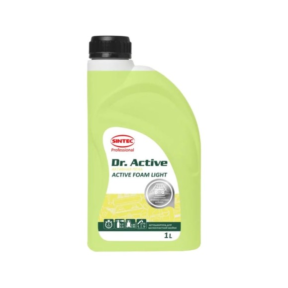 Автошампунь Sintec Dr.Activ Active Foam Light 1 л для бесконтактной мойки Обнинскоргсинтез 801700 Автошампунь Sintec Dr.Activ Active Foam Light 1 л для бесконтактной мойки Обнинскоргсинтез 801700