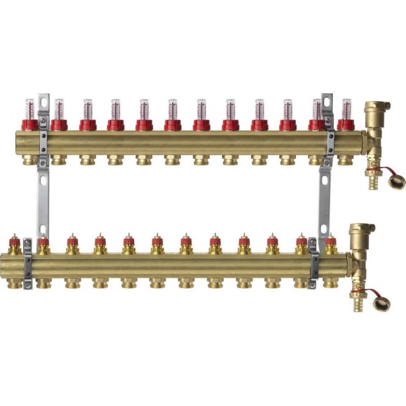 Комплект коллекторов Danfoss FHF-2 set , 12 выходов 088U0712 049509