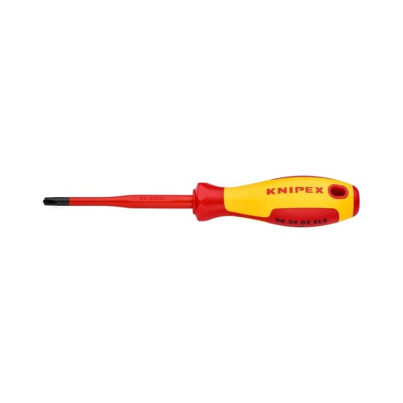 Тонкая отвёртка PlusMinus 212 мм KNIPEX KN-982402SLS Тонкая отвёртка PlusMinus 212 мм KNIPEX KN-982402SLS