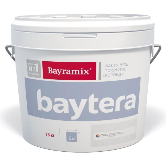 Фактурное покрытие BAYRAMIX Baytera T001M мелкая 15 кг BTM 001-15 Фактурное покрытие BAYRAMIX Baytera T001M мелкая 15 кг BTM 001-15