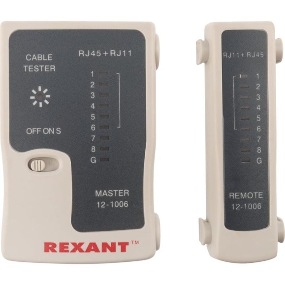Тестер кабеля RJ-45+RJ-11 HT-C004 TL-468 REXANT 12-1006 Тестер кабеля RJ-45+RJ-11 HT-C004 TL-468 REXANT 12-1006