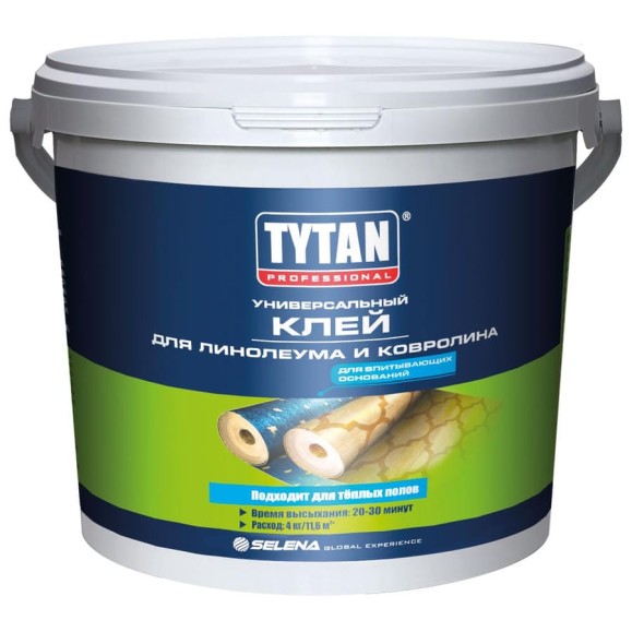 Клей для линолеума и ковролина TYTAN PROFESSIONAL 14 кг 17417