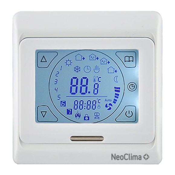 Терморегулятор встраиваемый цифровой сенсорный NCTR-33ESP Neoclima 38628 Терморегулятор встраиваемый цифровой сенсорный NCTR-33ESP Neoclima 38628