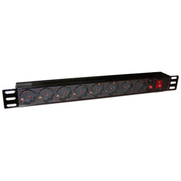 Блок розеток TWT 19 8 шт. Schuko, 10A 250V, без шнура питания PDU19-10A8P Блок розеток TWT 19 8 шт. Schuko, 10A 250V, без шнура питания PDU19-10A8P