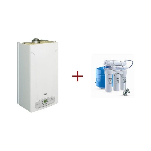 Газовый настенный котел Baxi Main Four 24 F + водоочиститель Аквафор ОСМО 50 исп. 5