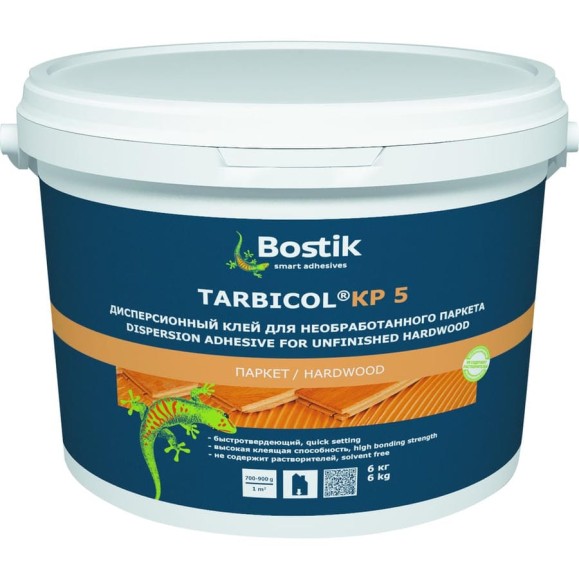 Паркетный дисперсионный клей BOSTIK TARBICOL KP5 6 кг 30049897 Паркетный дисперсионный клей BOSTIK TARBICOL KP5 6 кг 30049897