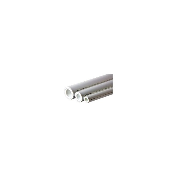 Труба Valtec PP-ALUX, арм. алюминием, PN 25, 32 MM белый (4м) VTp.700.AL25.32