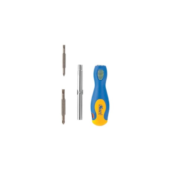 Комбинированная отвертка 6 в 1 KRAFT KT 700448 Комбинированная отвертка 6 в 1 KRAFT KT 700448