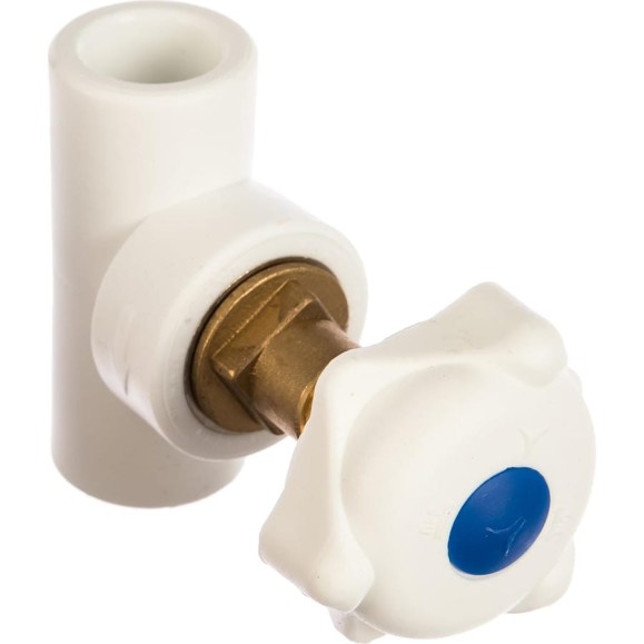 Вентиль PRO AQUA PP-R Белый d-20 мм PA42009b