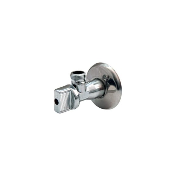 Шаровой кран Giacomini R613 латунный, бытовой, хром, угловой, G1/2, НР R613X003 007-7714