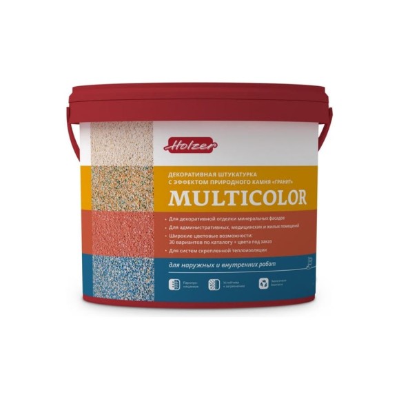 Штукатурка декоративная Multicolor F 25 кг Holzer 3936 Штукатурка декоративная Multicolor F 25 кг Holzer 3936