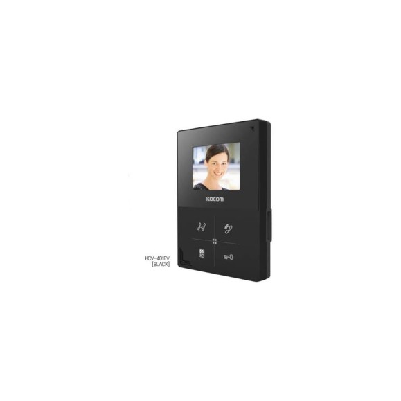 Цветной монитор видеодомофона без трубки hands-free KOCOM KCV-401EV черный СП9306 Цветной монитор видеодомофона без трубки hands-free KOCOM KCV-401EV черный СП9306