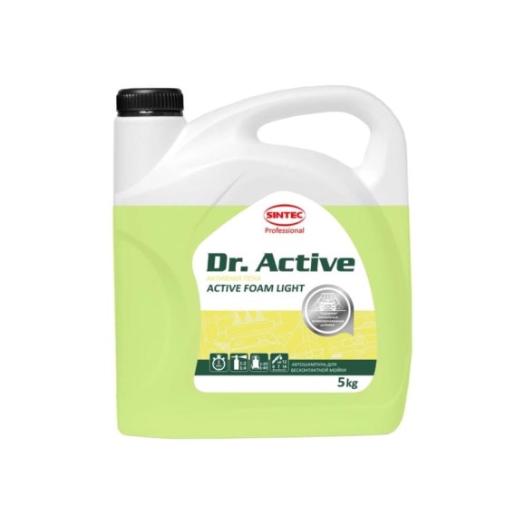 Автошампунь Sintec Dr.Activ Active Foam Light 5 кг для бесконтактной мойки Обнинскоргсинтез 801701 Автошампунь Sintec Dr.Activ Active Foam Light 5 кг для бесконтактной мойки Обнинскоргсинтез 801701