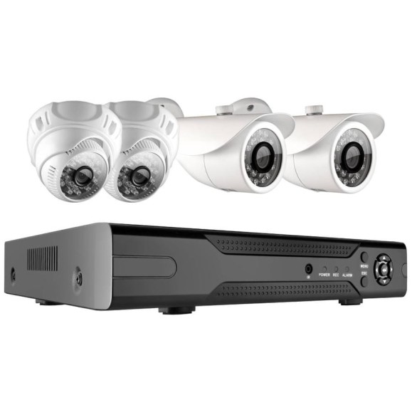 Комплект видеонаблюдения GINZZU HK-440D, 4ch, 1080N, HDMI, 2 уличные+2 купольные камеры 1.0Mp, IR20м 13191 Комплект видеонаблюдения GINZZU HK-440D, 4ch, 1080N, HDMI, 2 уличные+2 купольные камеры 1.0Mp, IR20м 13191
