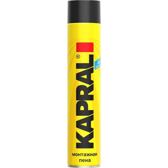 Всесезонная монтажная пена Kapral 30 стандарт 0,75л F0017 Всесезонная монтажная пена Kapral 30 стандарт 0,75л F0017